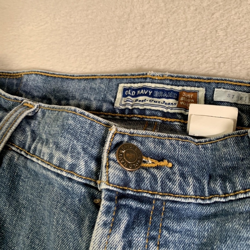 Vintage Old Navy Jeans Womens‎ 10 Blue Stretch Bootcut Just Below Waist 2000s - Picture 2 of 14